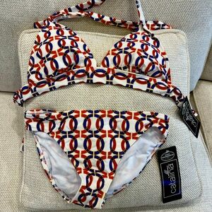 NWT Catalina Red, White, and Blue Two Piece Swimsuit, Women’s Size S